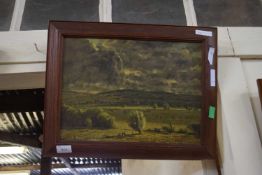 OIL ON CANVAS OF LANDSCAPE SCENE