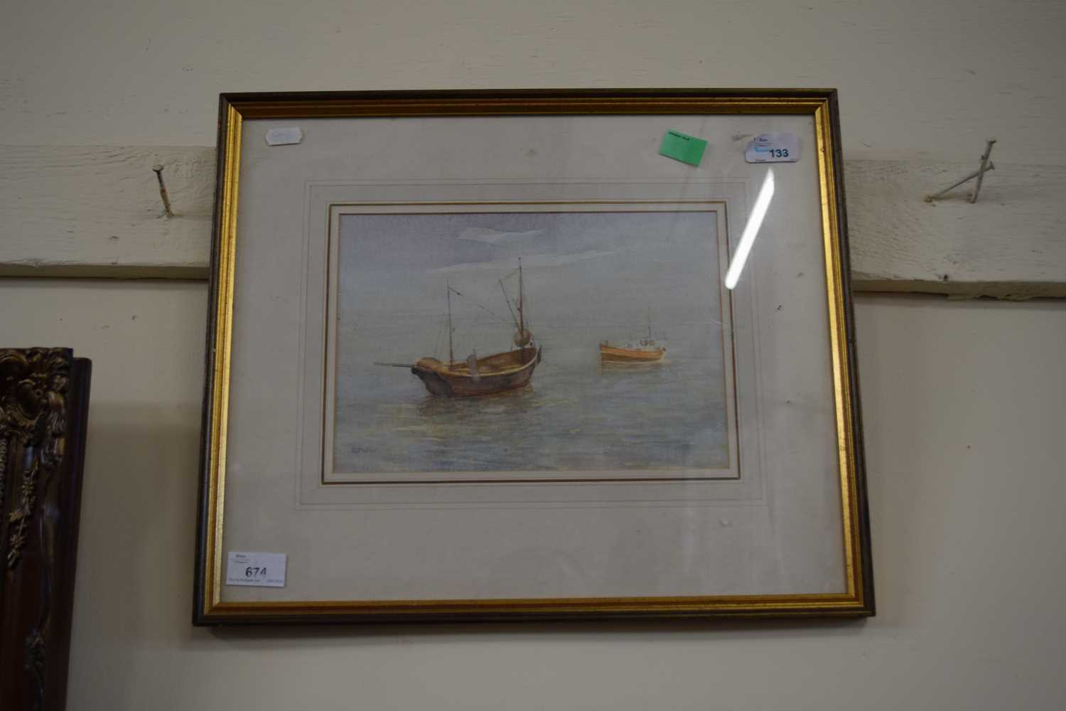 WATERCOLOUR OF A FISHING BOAT