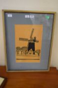 VIEW OF BURNHAM OVERY MILL, SIGNED NICHOLAS BARNHAM, ARTIST'S PROOF