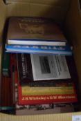 BOX OF MIXED BOOKS INCLUDING BOOKS ON CERAMICS, PRICE GUIDE TO POTTERY ETC
