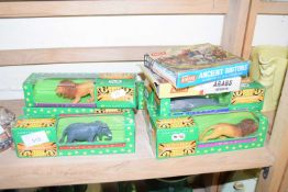 COLLECTION OF PG TIPS BOXED ANIMALS TOGETHER WITH TWO SMALL BOXED AIRFIX KITS, ANCIENT BRITONS AND