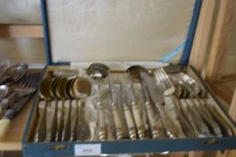 CASED SET OF FAR EASTERN SILVER PLATED CUTLERY