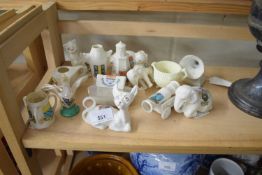 COLLECTION OF CRESTED CHINA WARES