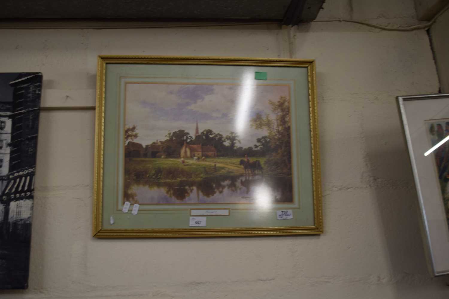 PRINT OF A PASTORAL SCENE