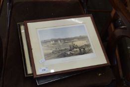 QUANTITY OF FRAMED PRINTS INCLUDING VIEW OF THE ISLAND OF NUBIA