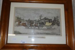 AFTER HENRY ALKEN, 'FASHIONABLE EQUIPAGES', COLOURED ENGRAVING, F/G, 48CM WIDE