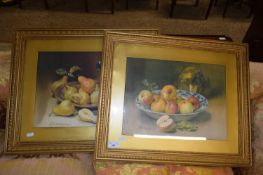 AFTER BONNARD, TWO COLOURED PRINTS OF FRUIT, F/G