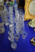 MIXED LOT VARIOUS 20TH CENTURY CLEAR DRINKING GLASSES