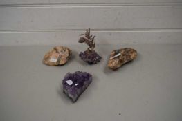 MIXED LOT OF QUARTZ AND OTHER MINERAL SAMPLES