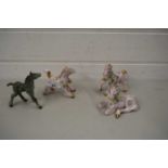 MIXED LOT OF SMALL MODEL HORSES