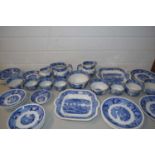 QUANTITY OF ADAMS CATTLE SCENERY TABLE WARES