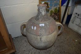 LARGE CERAMIC TWO-HANDLED AMPHORA TYPE WATER CARRIER