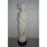 CONTEMPORARY COMPOSITION MODEL OF A CLASSICAL FEMALE FIGURE, 65CM HIGH