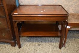 REPRODUCTION MAHOGANY TRAY TOP COFFEE TABLE, 69CM WIDE