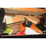 BOX VARIOUS MIXED ITEMS TO INCLUDE CIGAR CASE, CIGAR BOXES, HOUSE OF COMMONS NOTEPAD ETC