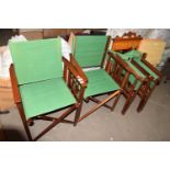 FOUR FOLDING DIRECTORS CHAIRS