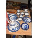 QUANTITY OF BOOTHS REAL OLD WILLOW PATTERN TEA WARES