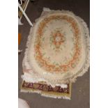 THREE VARIOUS SMALL RUGS