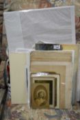 COLLECTION OF VARIOUS 19TH CENTURY MEZZOTINT ENGRAVINGS PLUS VARIOUS OTHER PICTURES, ALL LOOSE OR