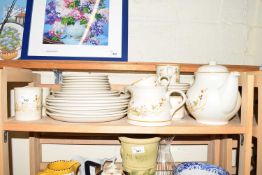 QUANTITY OF HARVEST DECORATED TABLE WARES