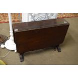 LATE VICTORIAN MAHOGANY SUTHERLAND TYPE DROP LEAF TABLE