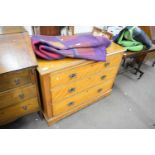 LATE VICTORIAN AMERICAN WALNUT THREE DRAWER CHEST