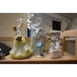 MIXED LOT VARIOUS FIGURINES TO INCLUDE LLADRO STYLE