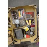 BOX OF VARIOUS SPARK PLUGS AND OTHER ITEMS