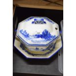 ROYAL DOULTON NORFOLK PATTERN SOUP TUREEN AND STAND