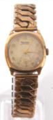 Third quarter of the 20th century mid-sized 9ct gold cased Rotary 'Super-Sports' wrist watch, gold
