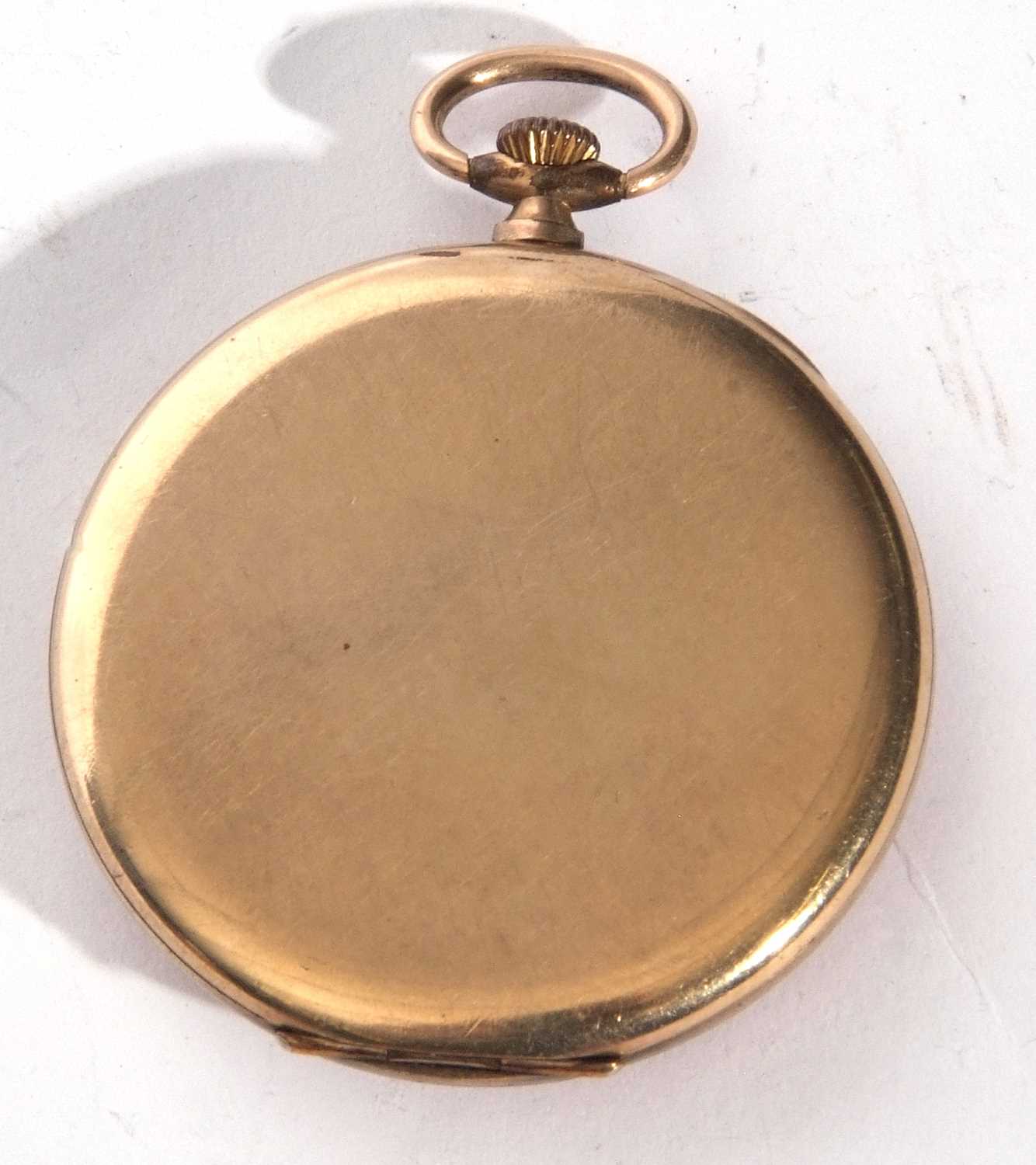 Second quarter of 20th century gents gold plated cased dress pocket watch by Tempo, having gold - Image 2 of 2