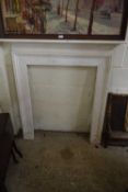 WHITE PAINTED PINE FIRE SURROUND, 117CM WIDE