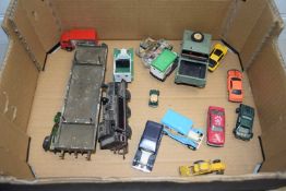 BOX OF VARIOUS DIE-CAST AND OTHER TOY VEHICLES