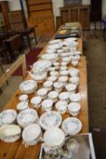 LARGE QUANTITY OF ROYAL ALBERT BRIGADOON TEA AND DINNER WARES