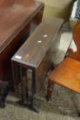 LATE VICTORIAN DROP LEAF SUTHERLAND TABLE, 68CM WIDE