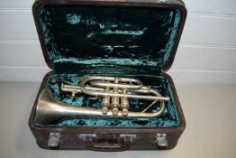 CASED SILVER PLATED TRUMPET