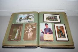 LARGE ALBUM EARLY 20TH CENTURY POSTCARDS