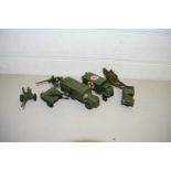 MIXED LOT OF DINKY TOYS, MILITARY VEHICLES