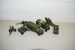 MIXED LOT OF DINKY TOYS, MILITARY VEHICLES