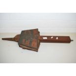 EARLY 20TH CENTURY COPPER MOUNTED HARDWOOD FIRE BELLOWS