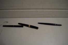 COLLECTION OF THREE VINTAGE FOUNTAIN PENS