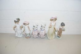 SIX VARIOUS NAO FIGURINES