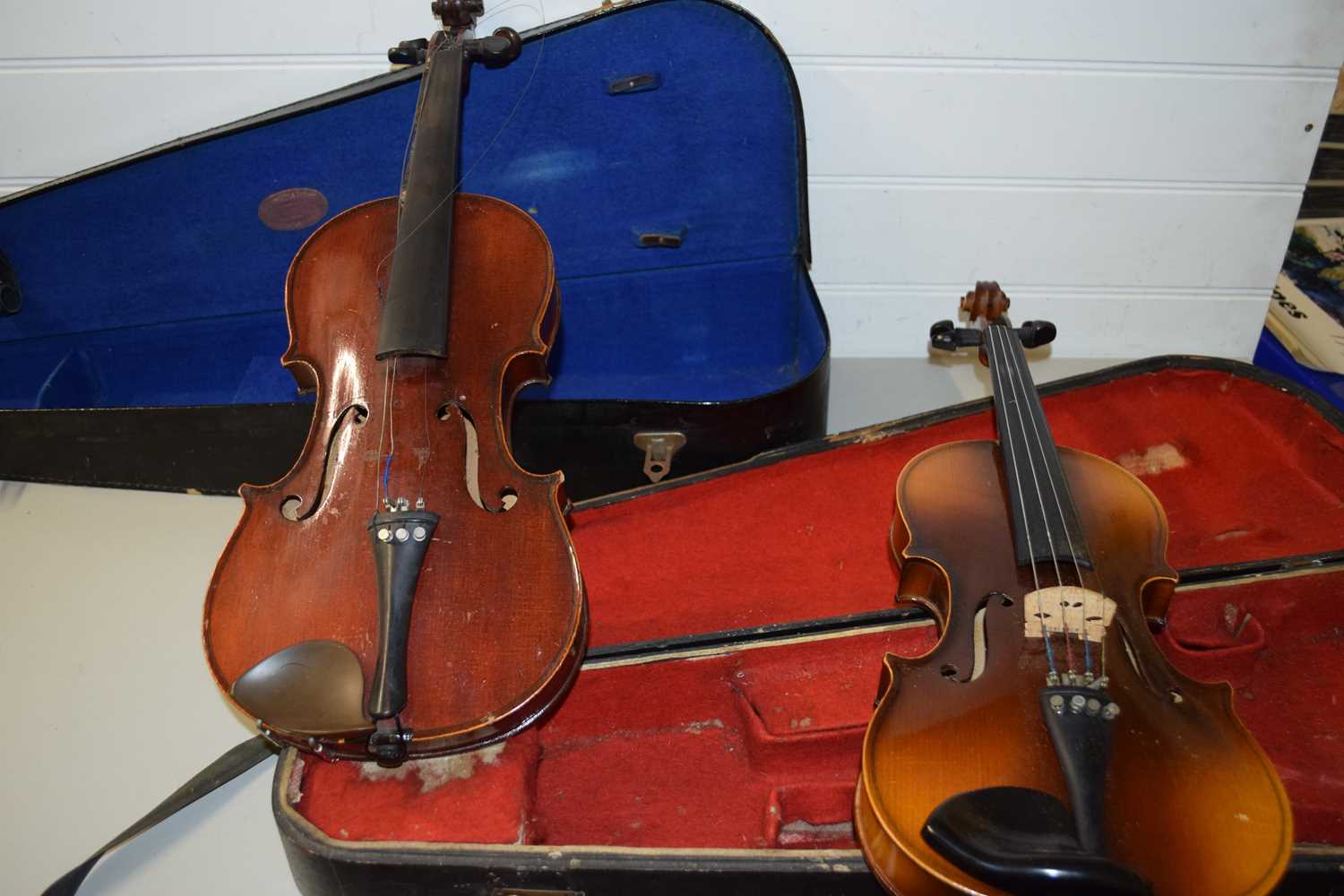 TWO FULL SIZED VIOLINS