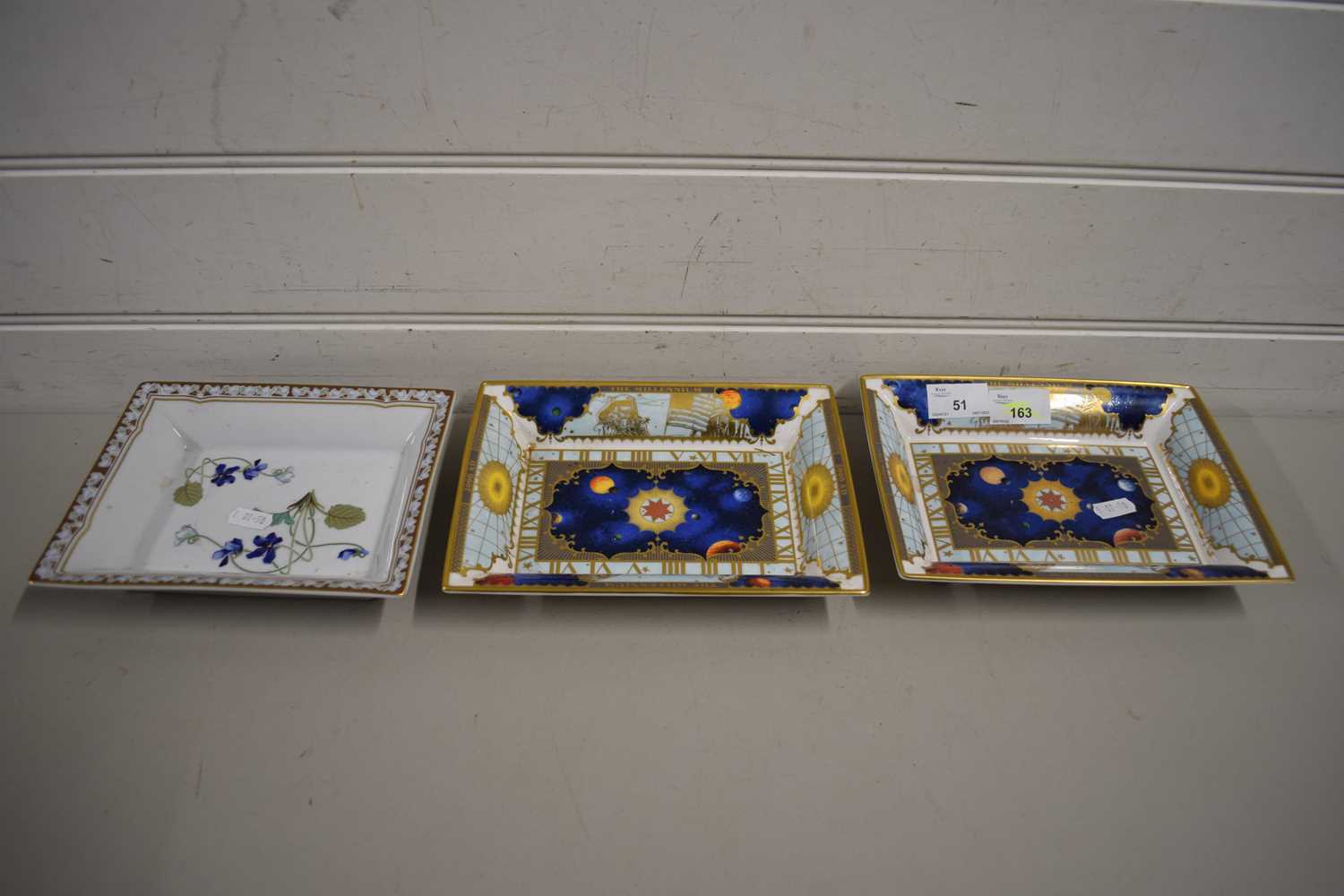 TWO ROYAL WORCESTER 'CELEBRATE THE MILLENNIUM' DISHES PLUS ONE OTHER (3)