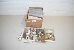 BOX OF POSTCARDS, PRINCIPALLY EARLY 20TH CENTURY TOPOGRAPHICAL INTEREST AND SOME PORTRAITS