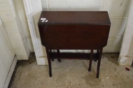 SMALL LATE VICTORIAN MAHOGANY SUTHERLAND TABLE, 52CM WIDE