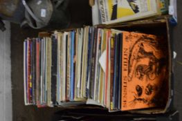 ONE BOX OF MIXED RECORDS