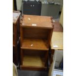 SMALL HARDWOOD BOOKCASE, 31CM WIDE