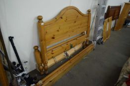 DUCAL PINE DOUBLE BED FRAME