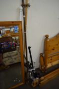 MIXED LOT VARIOUS CURTAIN RAILS, DISASSEMBLED CLOTHES RAIL AND OTHER ITEMS